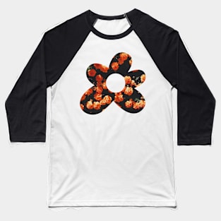 Petals of Creativity: Tyler's Fleur Harmony Baseball T-Shirt